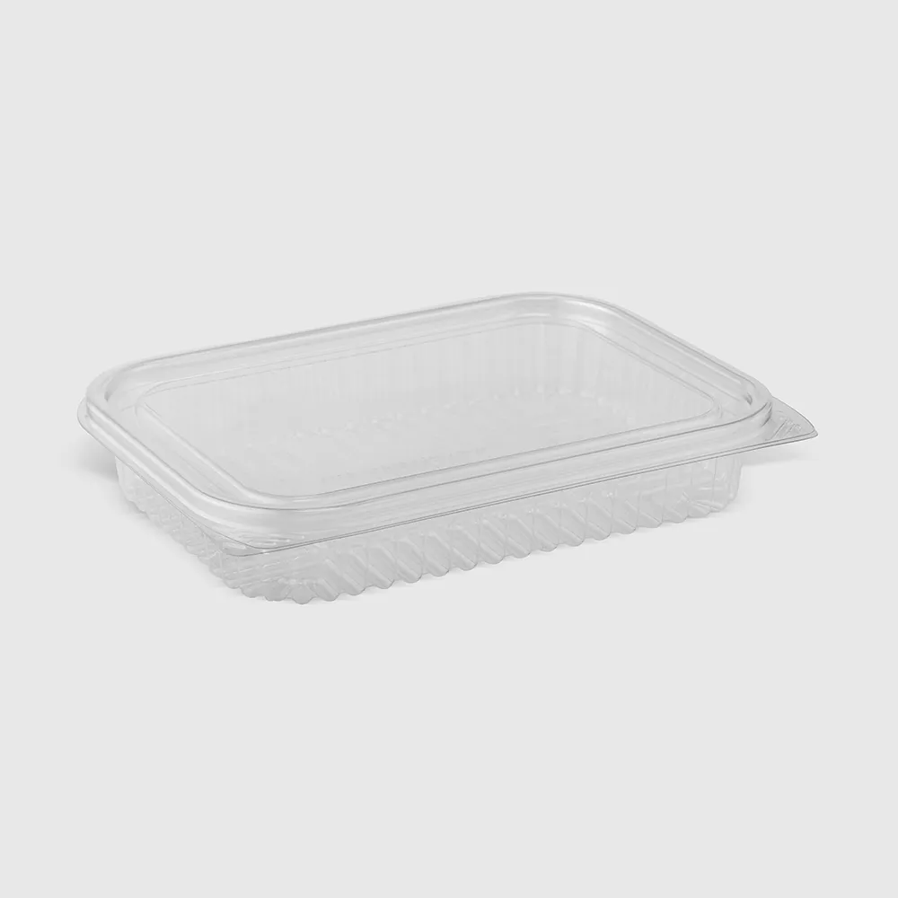 Smart Hinged Lid Plastic Container (PET)